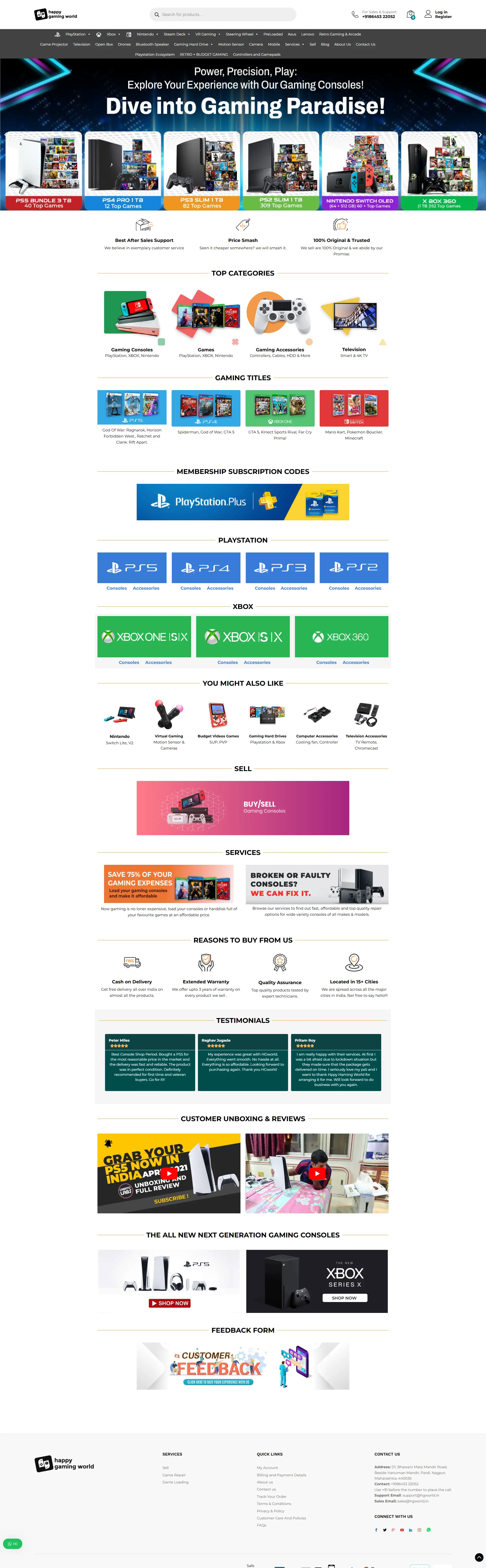 Happy Gaming World Redesign Case Study