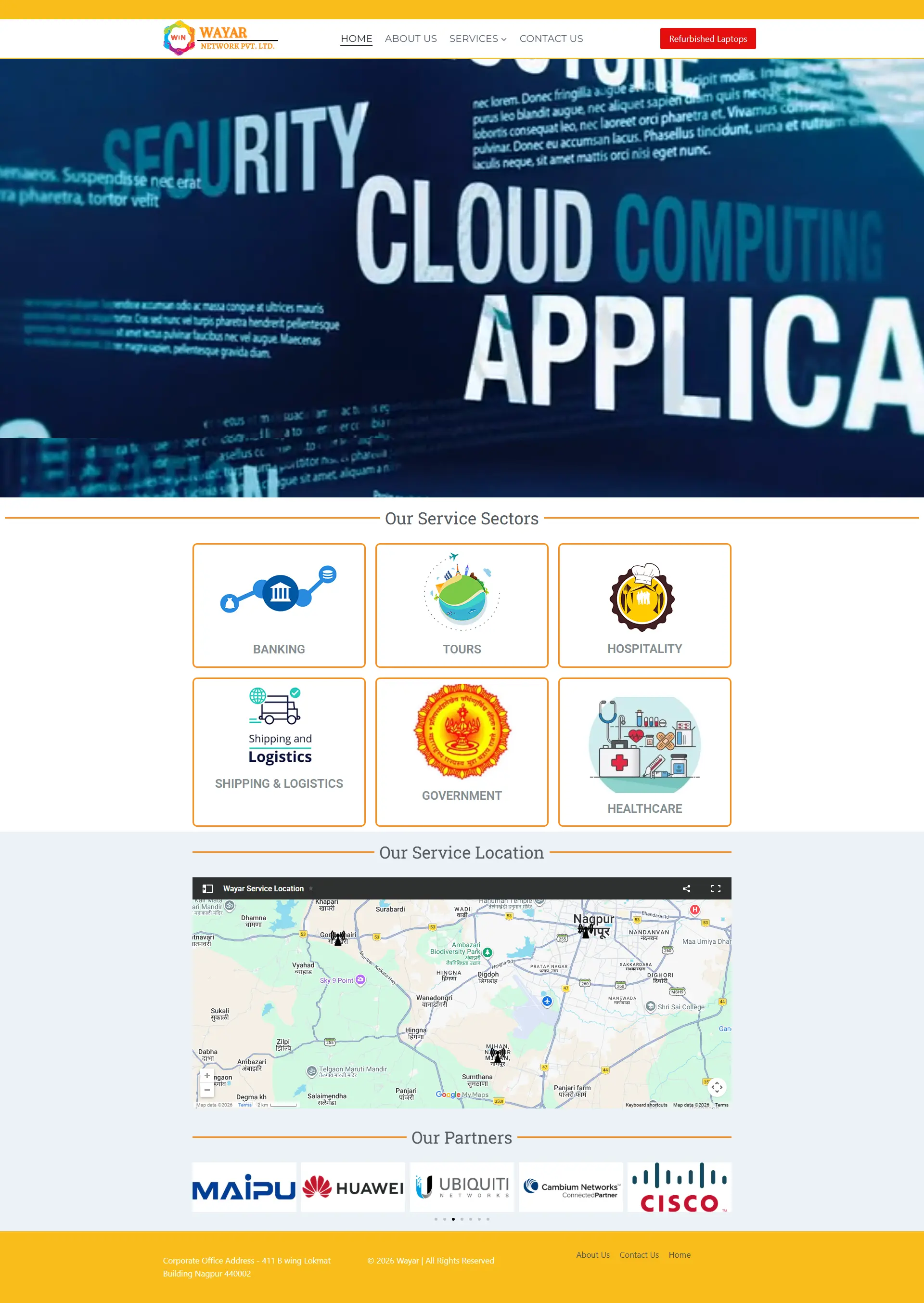 Wayar Website Screenshot